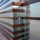 fachada inoxidable corten