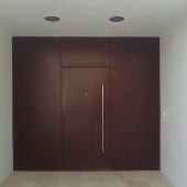 puerta entrada acero corten