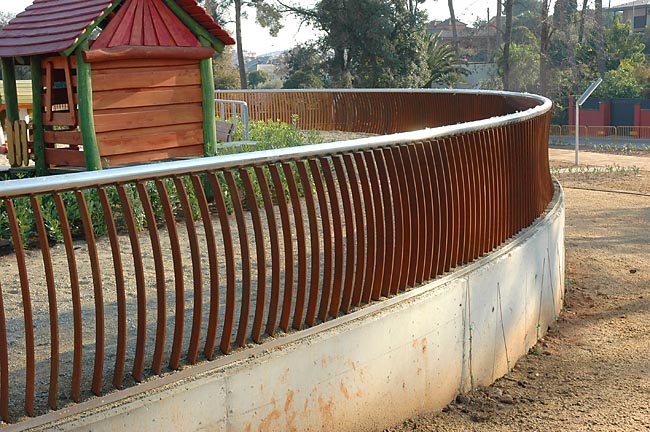 barandilla acero corten
